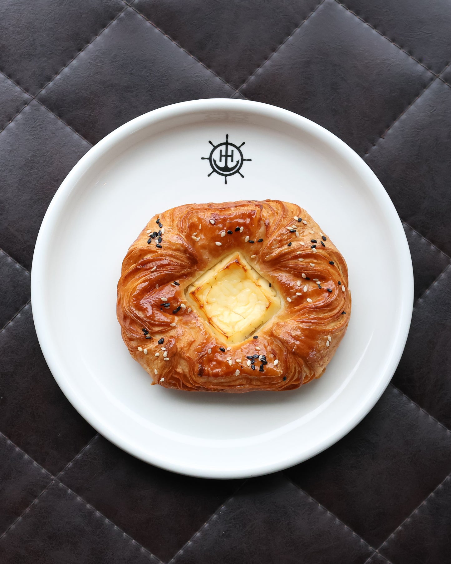 DANISH KIRI CHEESE WITH HONEY CROISSANT